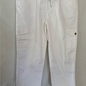Caribbean Joe women’s White Cargo Pants